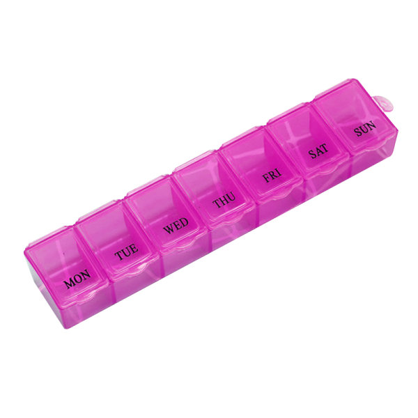 Praktisk Dosett (Medisin) Tablettboks Rosa