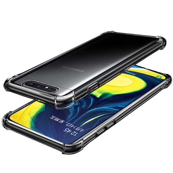 Beskyttelsescover - Samsung Galaxy A80 Transparent/Genomskinlig