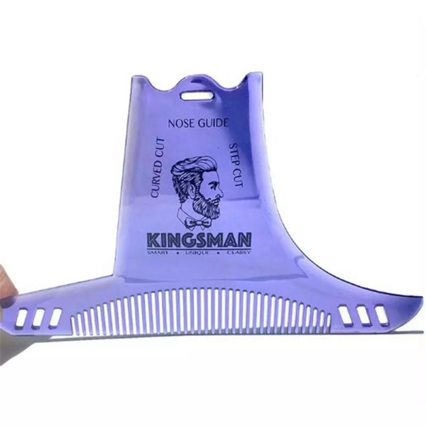 Praktisk holdbar skægkam/skægstylingværktøj Blå