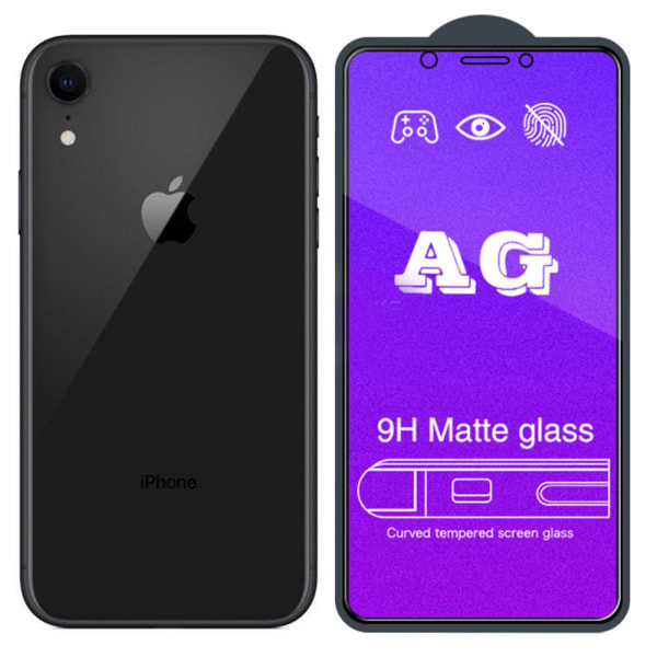 iPhone XR Anti Blue-Ray sormenjälkiä estävä näytönsuoja Transparent/Genomskinlig