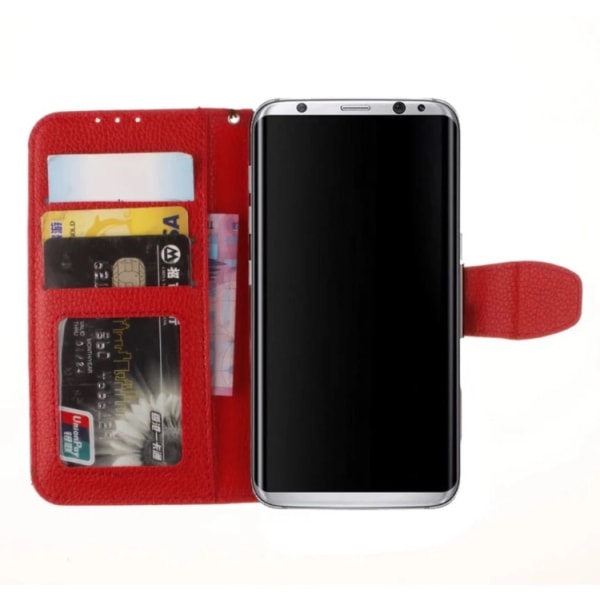 Stilrent Pl�nboksfodral av NKOBEE f�r Samsung Galaxy S8+ Svart