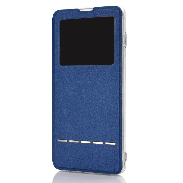 Samsung Galaxy S10 Plus - Etui (vindue - svarfunktion) Blå
