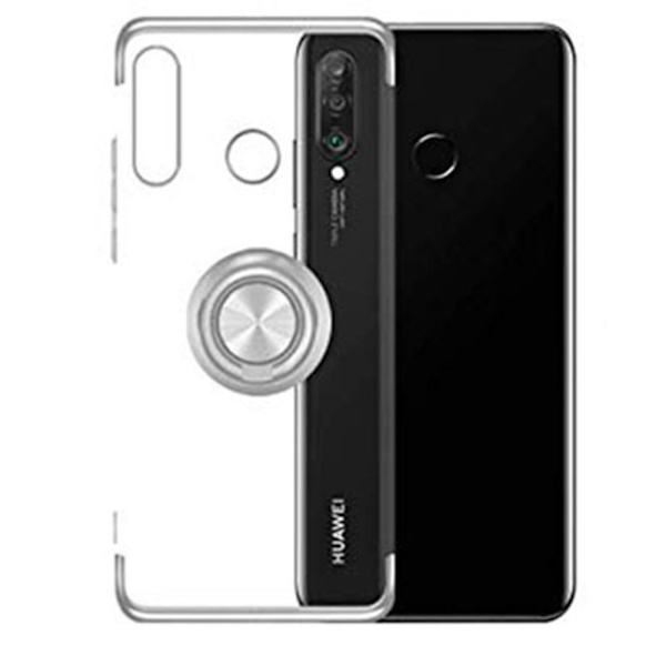 Elegant Skal med Ringhållare - Huawei P40 Lite E Blå