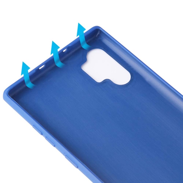 Silikonikotelo NKOBE - Samsung Galaxy Note10+ Mörkblå