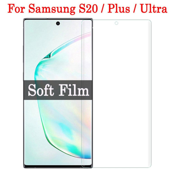 Samsung Galaxy Note 20 Blød skærmbeskytter PET 0,2mm Svart