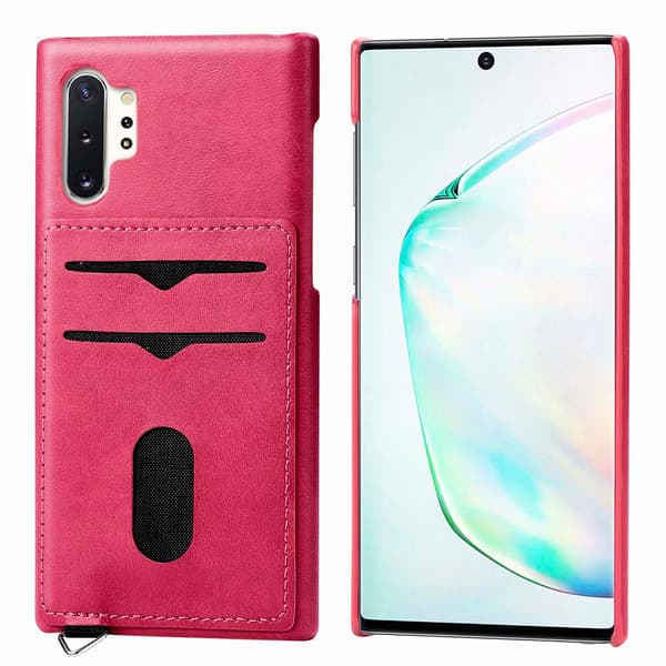 Samsung Galaxy Note10+ - Stilrent Leman Skal med Kortfack Grå Grå
