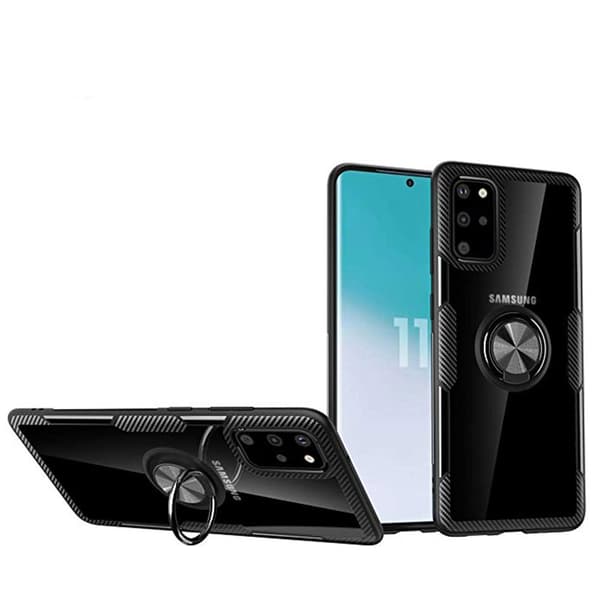 Skal med Ringhållare - Samsung Galaxy S20 Plus Blå Blå