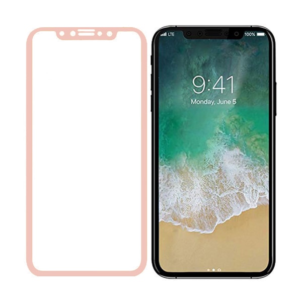 3-PACK! MyGuard Skärmskydd av Carbonmodell för iPhone X Vit