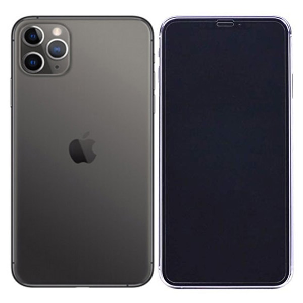 Näytönsuoja 3D Alumiinirunko iPhone 11 Pro Max 5-PACK Svart