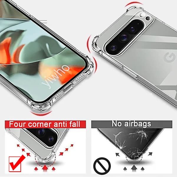 Google Pixel 8 Pro - Flexibelt Skyddsskal i Silikon Rosa/Lila