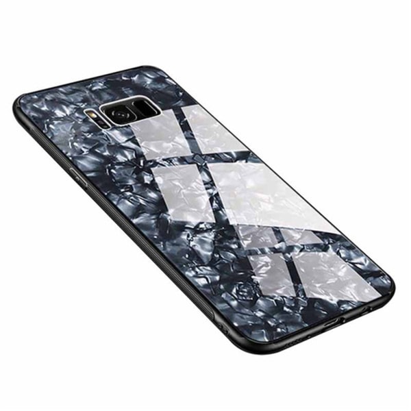 Stilrent Stötdämpande Skal Marmor Design - Samsung Galaxy S8 Silver