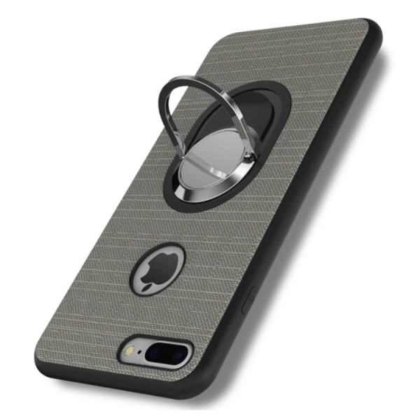 iPhone 6/6S - Praktisk silikonetui med ringholder FLOVEME Brun