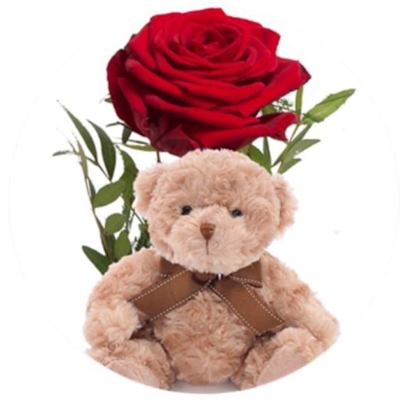 Mobilhållare i elegant motiv "LOVE U BEAR" - Pop-stand -