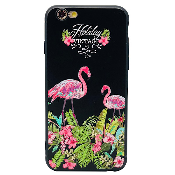 Skyddsskal BLACK FLAMINGO för iPhone 6/6S Plus