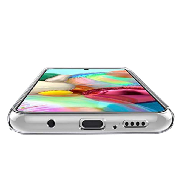 Samsung Galaxy A71 - Skyddande Silikonskal Transparent/Genomskinlig