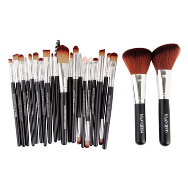 22-delars Originalborstset från MAANGE-Minerals Svart/Silver