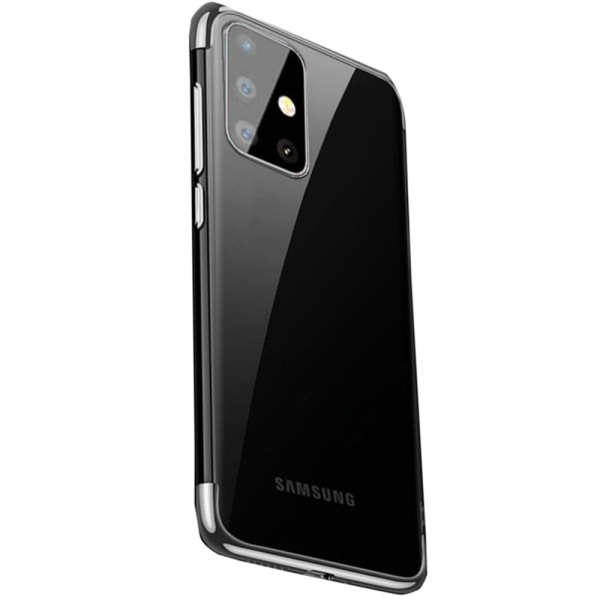 Samsung Galaxy A51 - Stilrent Skyddande Silikonskal Guld