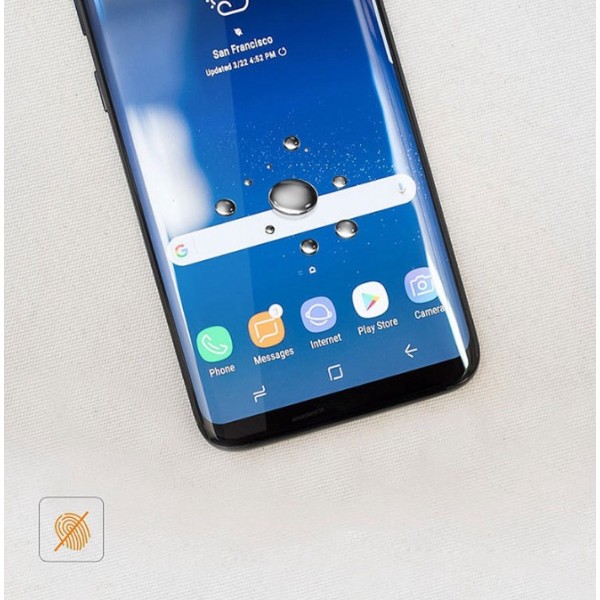 Samsung Galaxy S8+ Skärmskydd CASE-Friendly HeliGuard 3-PACK Svart