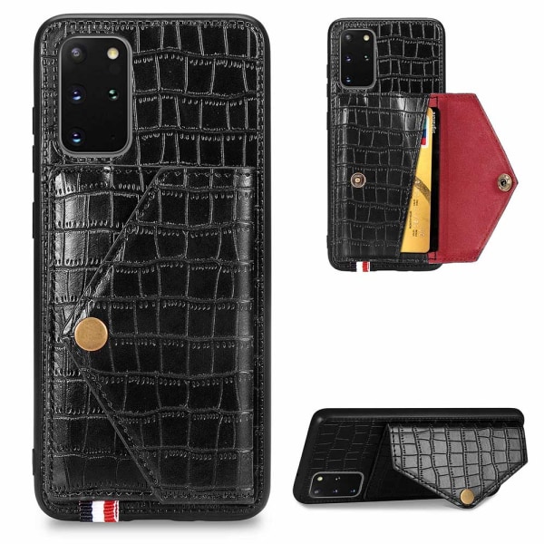 Samsung Galaxy S20 Plus - Praktisk stilfuldt cover med kortrum Blå