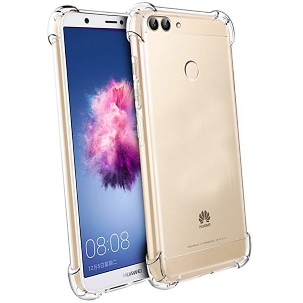 Huawei P Smart 2018 - Skyddande Silikonskal Transparent/Genomskinlig