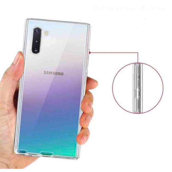 Dubbelsidigt Silikonskal - Samsung Galaxy Note10 Blå Blå