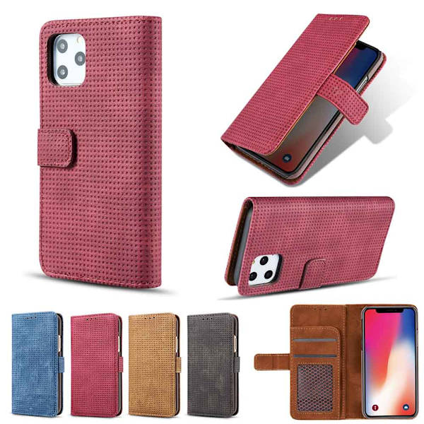 iPhone 11 Pro - Praktiskt Retro Plånboksfodral (LEMAN) Blå
