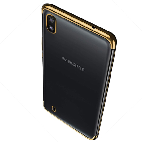 Samsung Galaxy A10 - Stötdämpande Silikonskal (FLOVEME) Guld