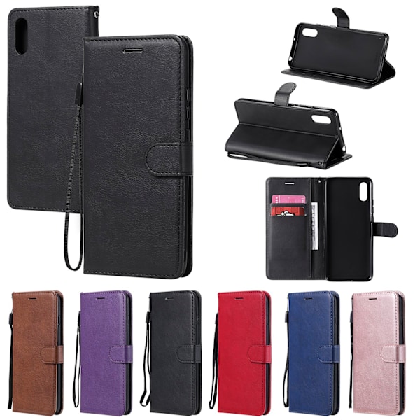 Xiaomi Redmi 9AT - Elegant Floveme Plånboksfodral Lila