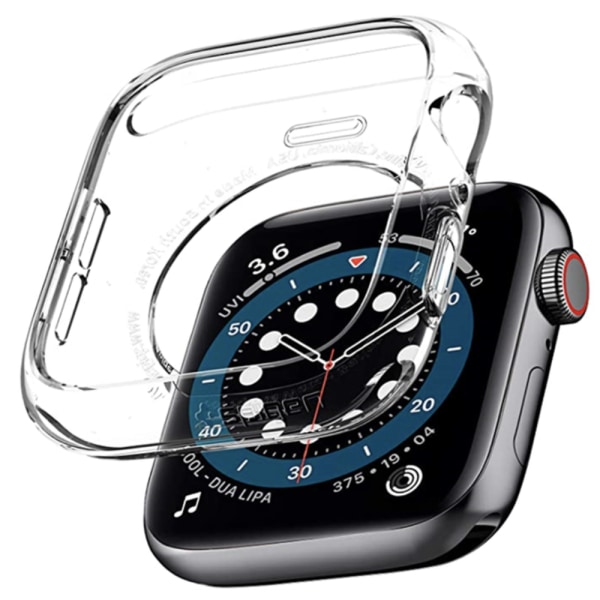 Skyddande Apple Watch Series 7/8 41/45mm Skal Genomskinlig 41mm 