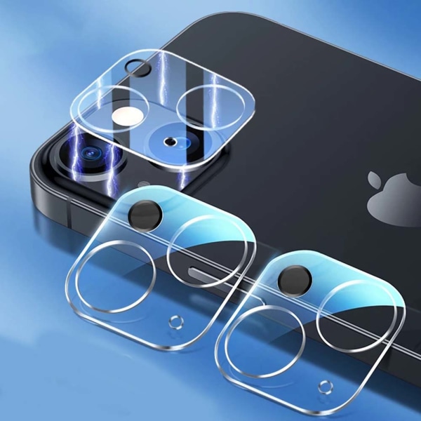 2-PACK iPhone 13 Mini HD kamera linsecover Transparent/Genomskinlig