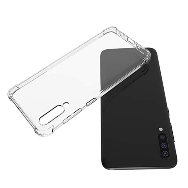 Stilsäkert Silikonskal - Samsung Galaxy A70 Transparent/Genomskinlig