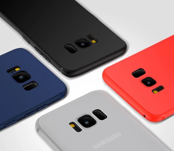 Galaxy S8 Silikon Skal Vit Vit