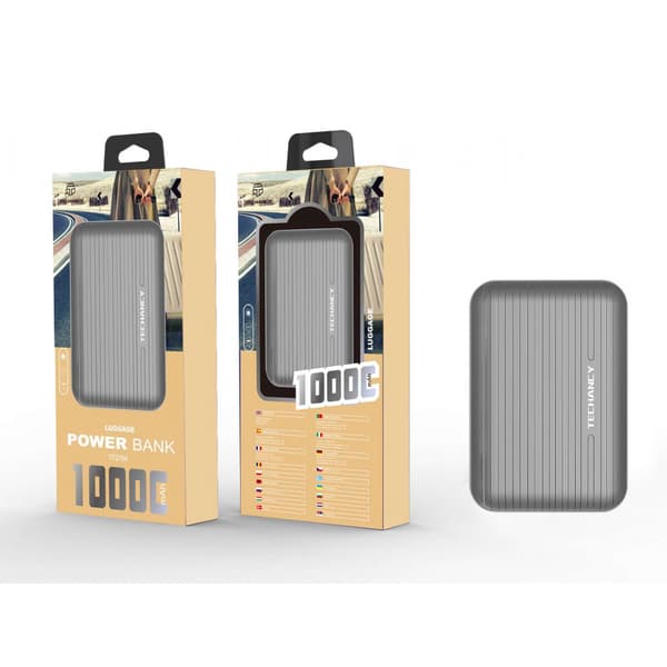 Praktisk Powerbank 10000mAh 2A Blå