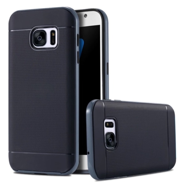 Stötdämpande skal för Samsung Galaxy S7 Edge (NANO-HYBRID) Silver/Grå