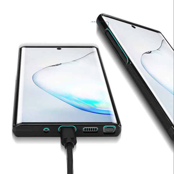 Professionellt Skal med Kortfack - Samsung Galaxy Note10 Plus Svart