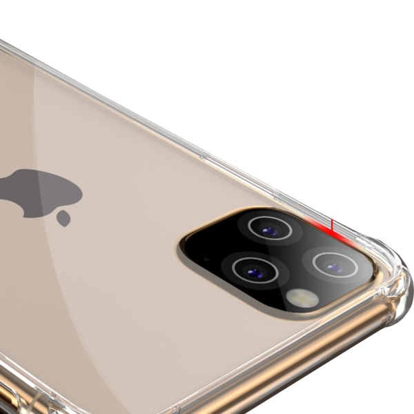 iPhone 11 Pro Max - Transparent Skyddsskal St�td�mpande silikon Transparent