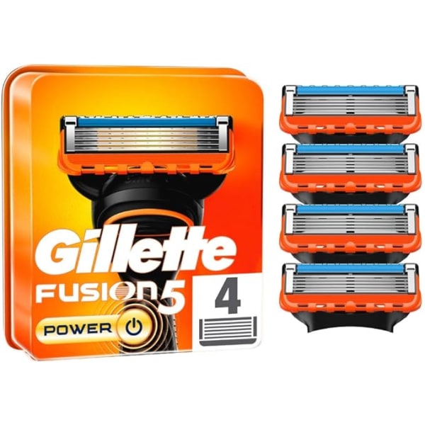 Gillette Fusion Power 5-faldigt blad, 4 stycken (1-pack)