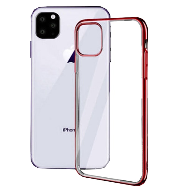 iPhone 11 Pro Max - Smidigt Skyddsskal i Silikon (LEMAN) Silver