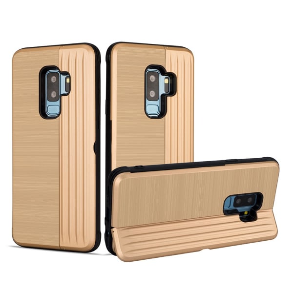 LEMAN Cover med kortholder - Samsung Galaxy S9+ Silver