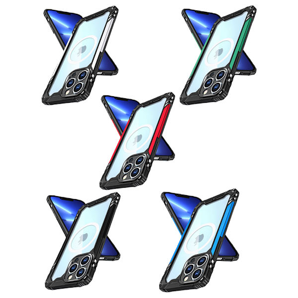 iPhone 14 Pro - Praktiskt Skyddande Skal Grön