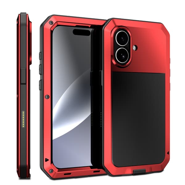 iPhone 17 Aluminiumskal  EXXO-design, 3-delars, Stötsäkert & Precisionsanpassat Silver