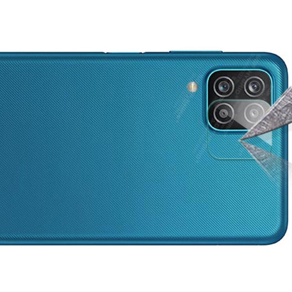 3-PAKK Samsung Galaxy A12 skjermbeskytter + kameralinsebeskytter HD 0,3 mm Transparent/Genomskinlig