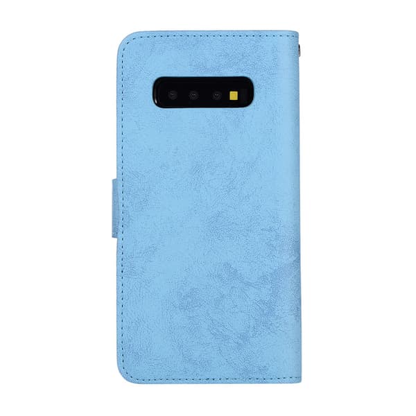 Elegant Plånboksfodral (LEMAN) - Samsung Galaxy S10 Himmelsblå