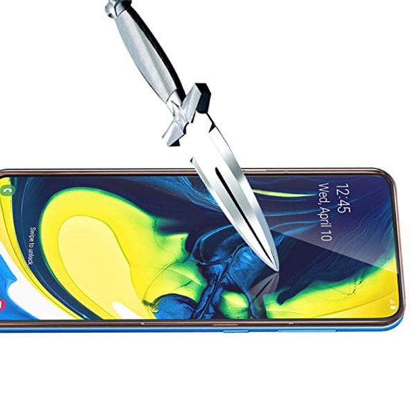 3-PACK Samsung Galaxy A80 Standard Skärmskydd HD 0,3mm Transparent/Genomskinlig