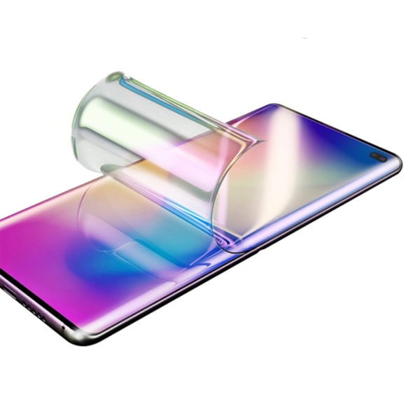 Näytön suojakalvo edessä ja takana (HuTech) - Samsung Galaxy S10 Plus Transparent/Genomskinlig