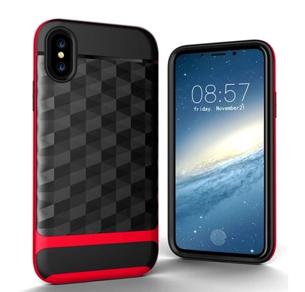 iPhone X/XS - Stilrent beskyttelsesdeksel Silver Silver