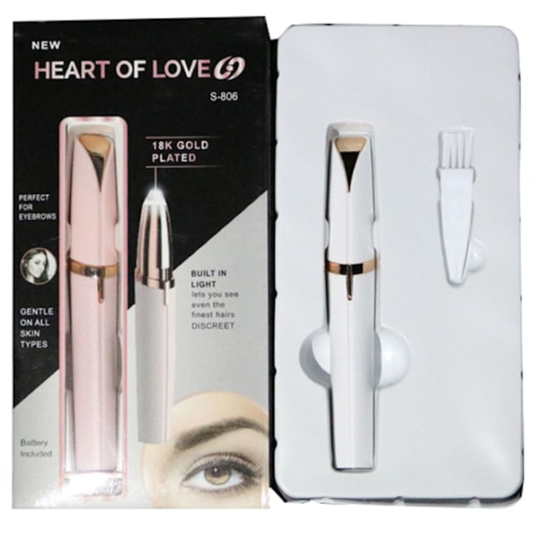 Holdbar og skånsom epilator Vit