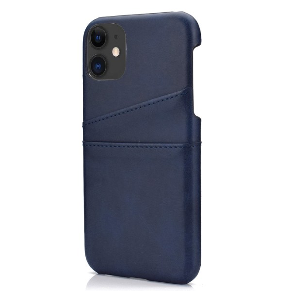 iPhone 13 Mini - Stilrent Praktisk Etui med Kortholder Mörkblå