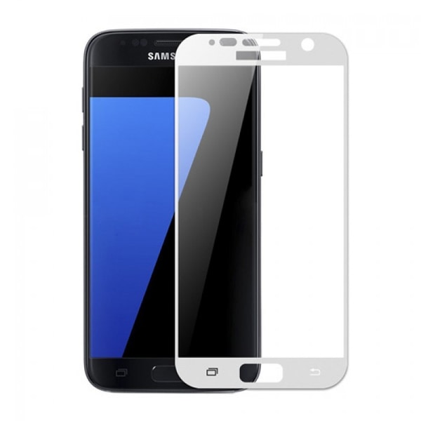 Samsung S7 - ProGuards Full-Fit Skärmskydd med Ram (HD-Clear) Vit
