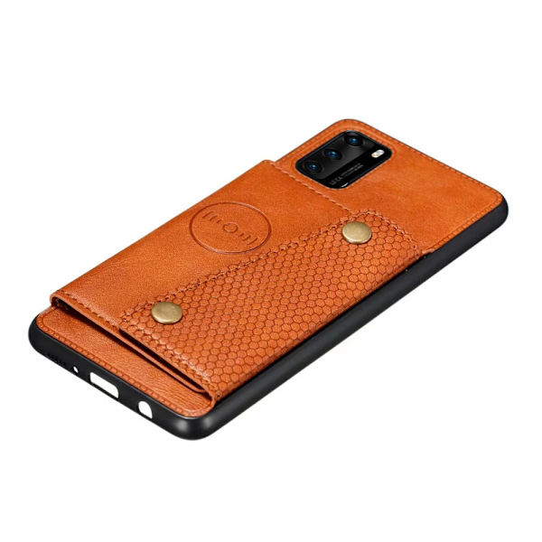 Huawei P40 Pro - Praktisk cover med kortholder Grå